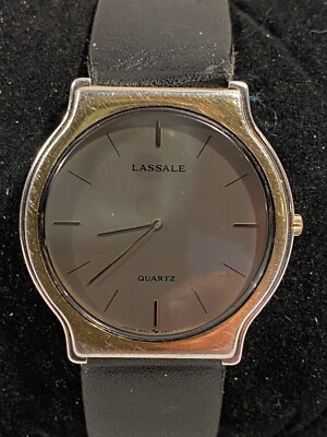 Lassale (Seiko) Quartz 2F50-0079 Smoke Gray Dial. New Battery. Low