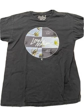 Local Motion Hawaiian men’s shirt Stay Local Medium; Some Fraying on left sleeve