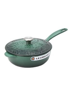Le Creuset Saucier artichoke Green olive branch relief 21cm/8.2