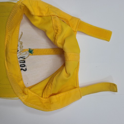 Sombrero ajustable Sony abierto en Hawaii amarillo sin cierre de botón cierre tapa plana suciedad - Imagen 21 de 23