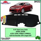 Black Dash Mat for Toyota Camry Sedan (Altise/Atara): 12/2011 - 08/2017 (DM1252)