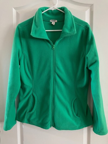 Old Navy Active Full Zip Fleece Jacket Green size Large L