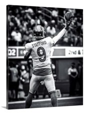Matthew Stafford Canvas 16x20 NFL LA Rams Las Angeles Football Champions