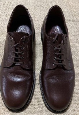 VTG H.S. TRASK Brown Authentic Bison Leather Oxford Derby 