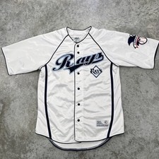 Vintage Tampa Bay Rays jersey Adult medium Dynasty 90s white stitched blank MLB