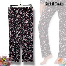 NWOT Cuddl Duds Women's M Knit Abstract Dot Print Pajama Pants ONLY CD8712856