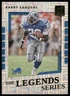 Barry Sanders 2017 Donruss #4 The Legends Series Detroit Lions