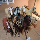 Bulk Vintage Louis Marx Best Of The West Johnny West Jane West Horse Lot Of 8