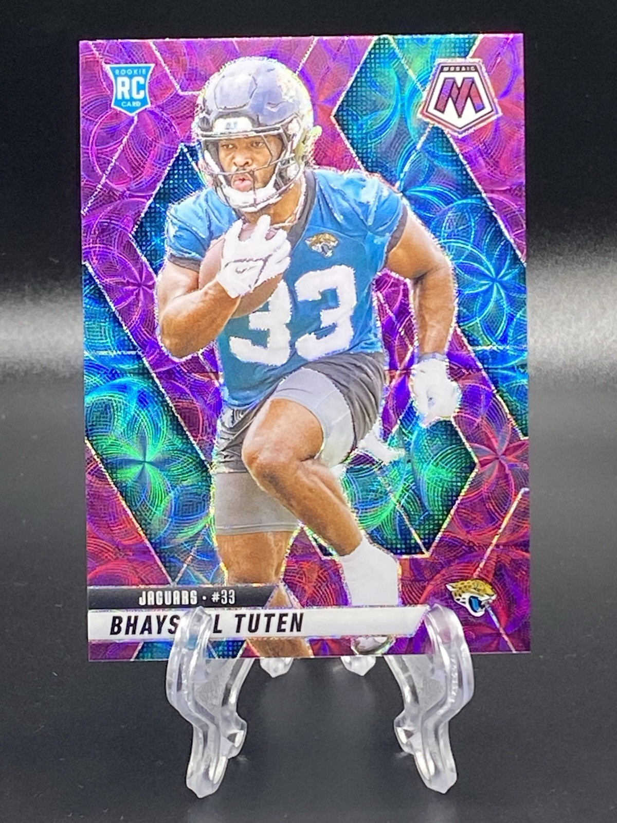 2025 Panini Mosaic - Bhayshul Tuten #385 Purple Scope (RC)