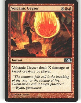 #ad Volcanic Geyser Magic 2014 M14 MTG Uncommon #160 NM $1.69