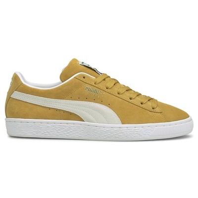 PUMA Suede Classic Xxi Lace Up  Mens Yellow Sneakers Casual Shoes 37491505