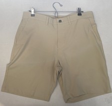 Kirkland Signature Men's Performance Shorts, Tan, Size 34 Moisture-Wicking