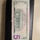 US $5 Federal Reserve Note Lincoln Series 2021 Banknote Serial QF69969990C — photo 4