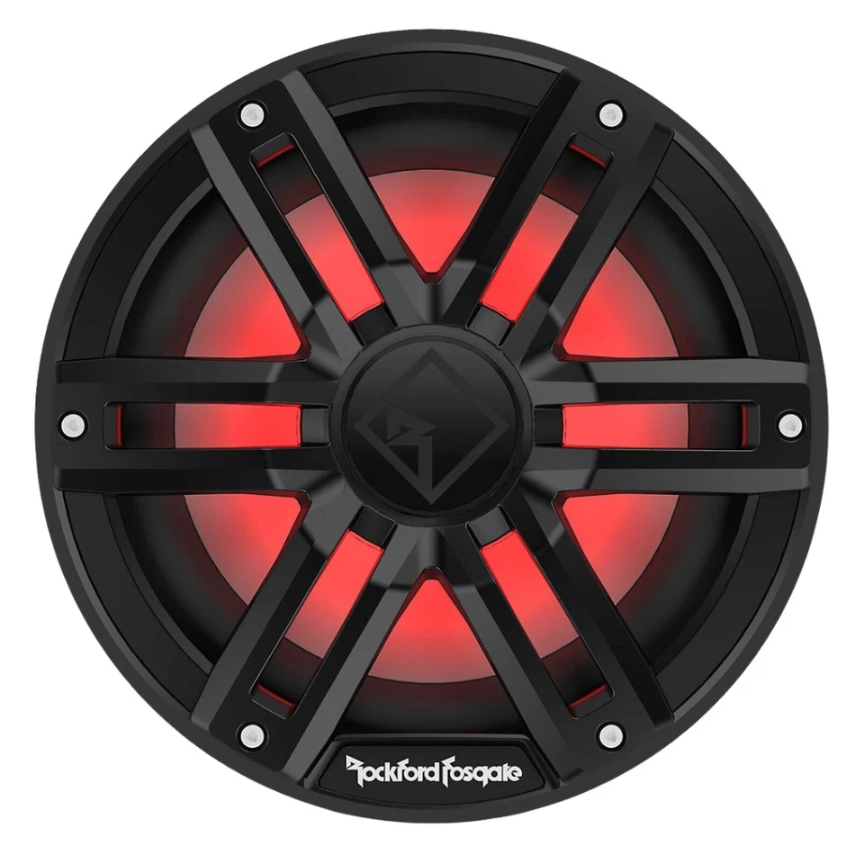 Subwoofer marino Rockford Fosgate M2D4-10IB serie M2 10" con iluminación LED (negro) Foto 4 de 4