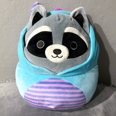 NEW 12  Inch Squishmallow Halloween Rocky the Raccoon Monster Costume Plush Toy