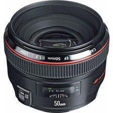 Canon EF 50mm f/1.2 L USM Lens for Canon Digital SLR Cameras - Fixed