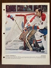 1974 DIMANCHE DERNIERE HEURE JACQUES LAPERRIERE CANADIENS DE MONTREAL