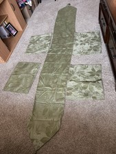 8  x12  green table runner and 4 placemats by Harvest
