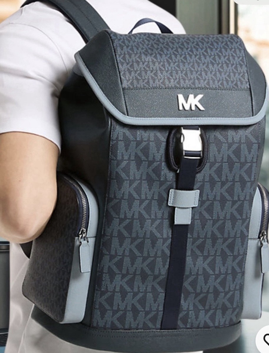 Michael Kors Men's Cooper Logo Backpack Black/Grey One Size New