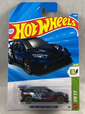 Hot Wheels Ford Mustang Mach E 1400 Blue HW Green Speed 2/10 8/250