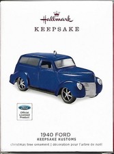 1940 Ford 2018 Die-cast Metal Ornament 4th In Keepsake Kustoms Series New