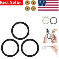 Thin Metal Ring Sticker for Enhanced Magnetic Phone Grip Charger Car Mount 3 Pcs