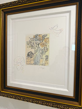 Peter Max Peace on Earth I Signed Etching 2018 Pop Art Matted & Framed