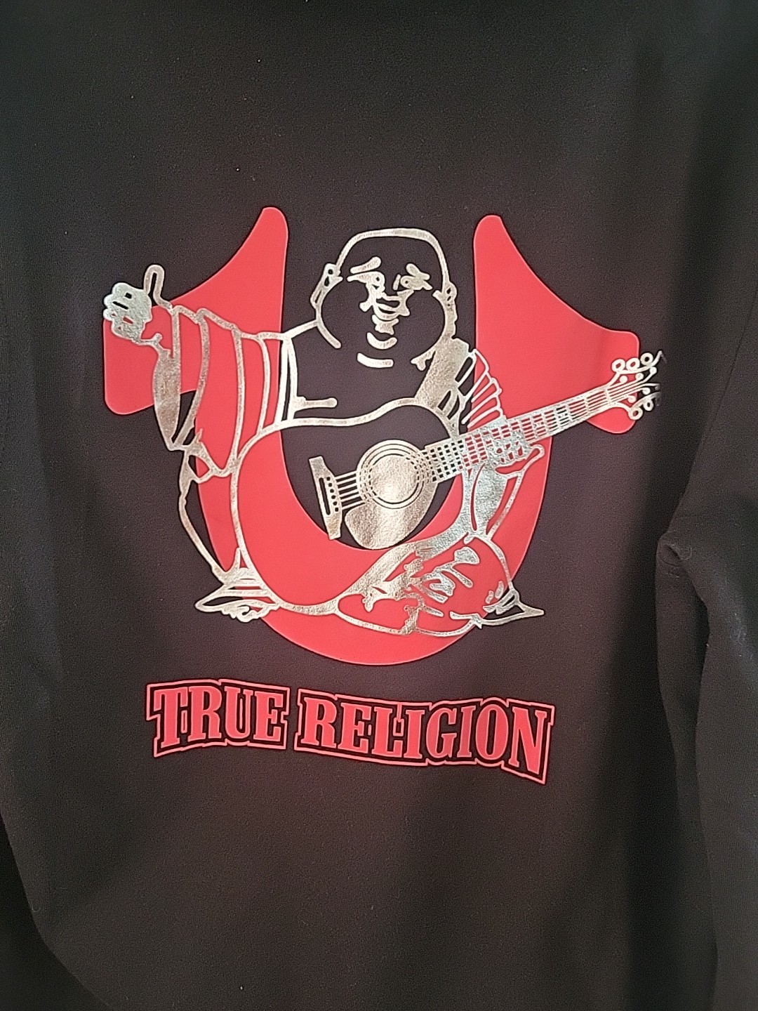 True Religion Jacket Mens Small S Black Overlap Buddha Zip Hoodie Sweatshirt NEW thumbnail 7