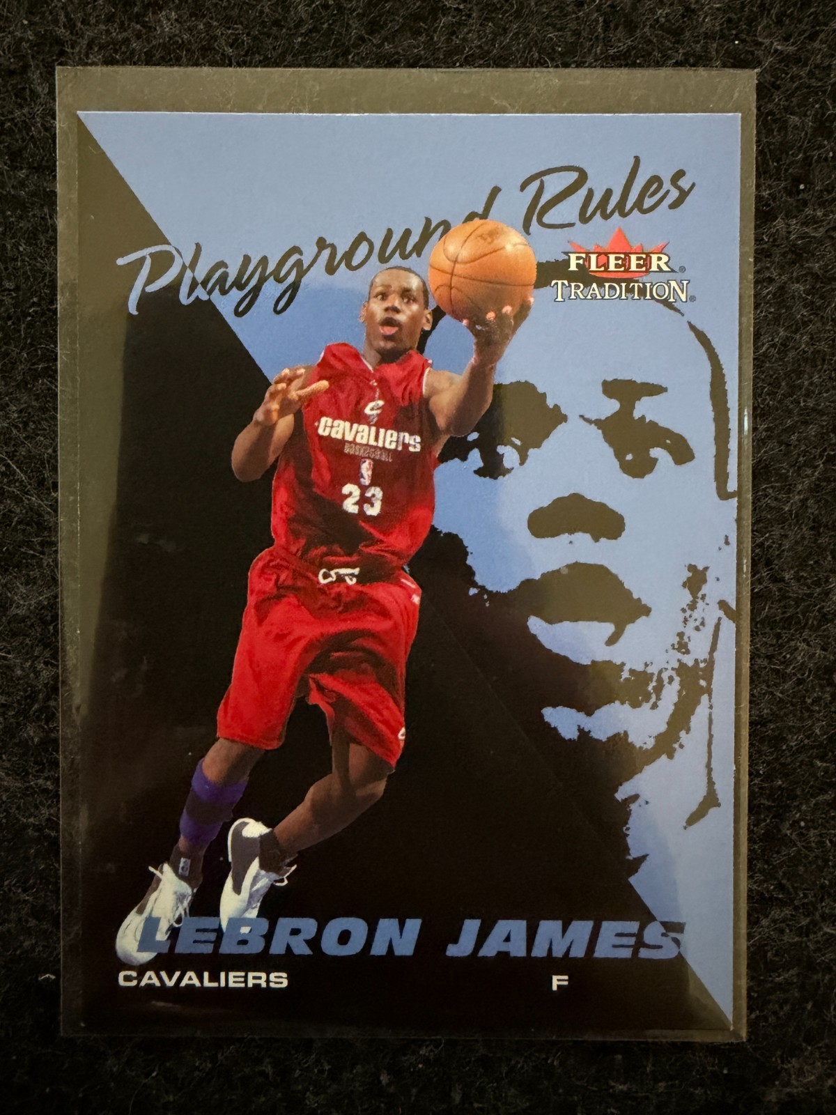 2003-04 Fleer Tradition LeBron James Playground Rules RC Cavaliers CG4