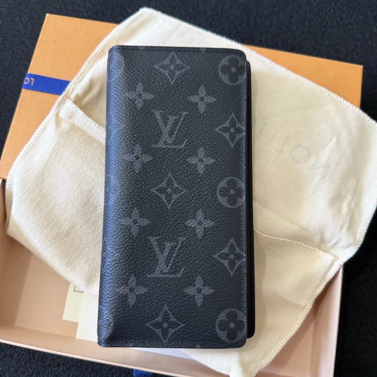 Louis Vuitton Black Monogram Eclipse Brazza Walle… - image 1
