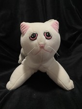 Vintage 1985 Pound Purries White Cat Plush Tonka