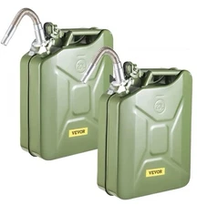Steel Gas Can/5 Gal/20 Liter/2 Pcs/new In Box/W-Flex Steel Spout