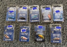 Clam & CPT lures mixed lot Flutter spoons and small pea's 9 total packs. Lot #14