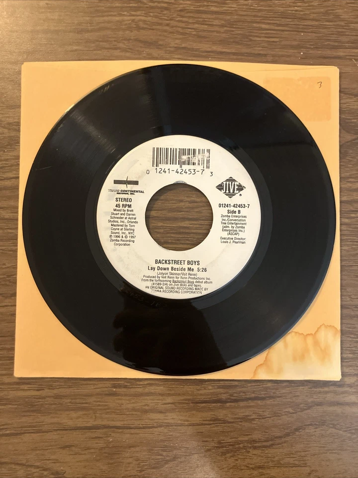 Backstreet Boys - Quit Playing Games (With My Heart)/Lay Down Beside Me 7" Vinyl Foto 4 de 4