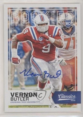 2016 Classics Rookies Significant Signatures Vernon Butler Rookie Auto RC no9