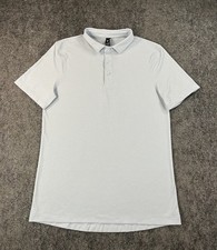 Lululemon Evolution Polo Shirt Mens Small S/P Light Blue Golf Athleisure Soft