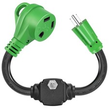 Overload Protector 30 Amp to 110 Volt RV Adapter  Surge Protector for