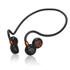 Ortizan I10 Open Ear Headphones, Bluetooth 5.3, IPX6 Waterproof, Black, 19g