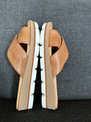Ancient Greek Sandals 39 Pantoletten Sandalen Naturleder Braun Weiche Platform