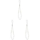  3pcs Perlen Telefonkette Telefon hängende Lanyard Exquisite Telefon Charme