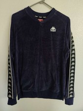 Kappa Track Jacket Mens Large Navy Blue Zip U...
