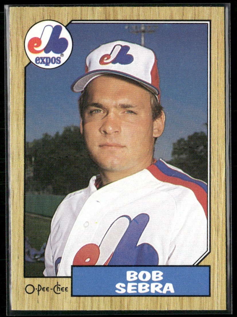 1987 O-Pee-Chee Bob Sebra Montreal Expos #314
