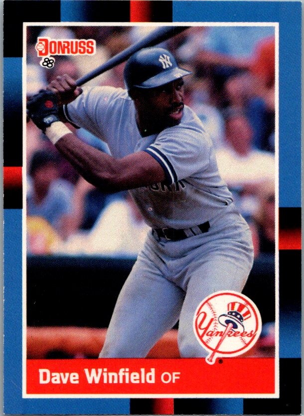 1988 Donruss #298b Dave Winfield