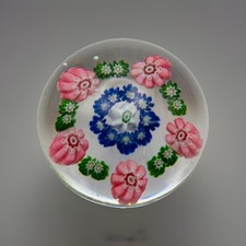Rare Clichy Paperweight Miniature Spaced Millefiori c1850
