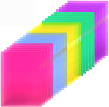 25 Pack Clear Document Folder Project Pockets, Clear Plastic Folders Letter S...