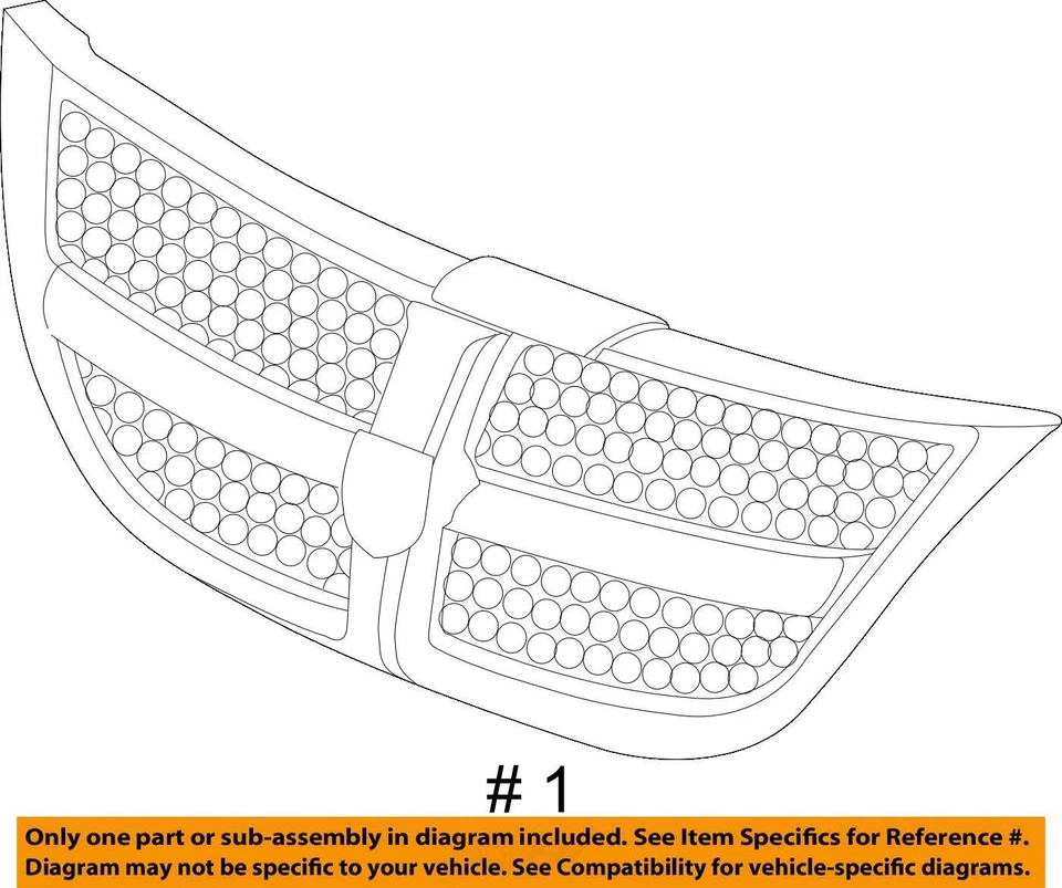 REJILLA SUPERIOR IZQUIERDA DODGE GRAND CARAVAN 02-03 4857747AA - NUEVO OEM Foto 4 de 4