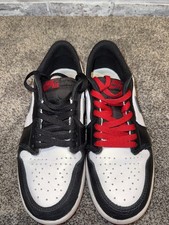 Air Jordan 1 Low OG Black Toe CZ0790-106, Size 8.5 Ships Fast!