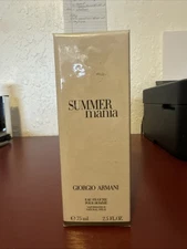 Giorgio Armani Summer Mania Eau fraiche pour Homme 2.5oz (75 Ml) *NIB Authentic￼