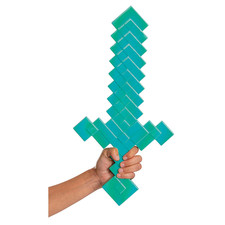 20 1/4" Minecraft Diamond Sword Costume Accessory - Morris Costumes