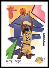 Terry Teagle 6th Man 1991-92 SkyBox #444 Los Angeles Lakers